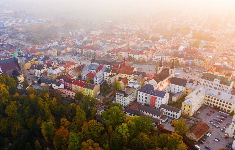 Navigační systém v nákupním centru v Jihlavě
